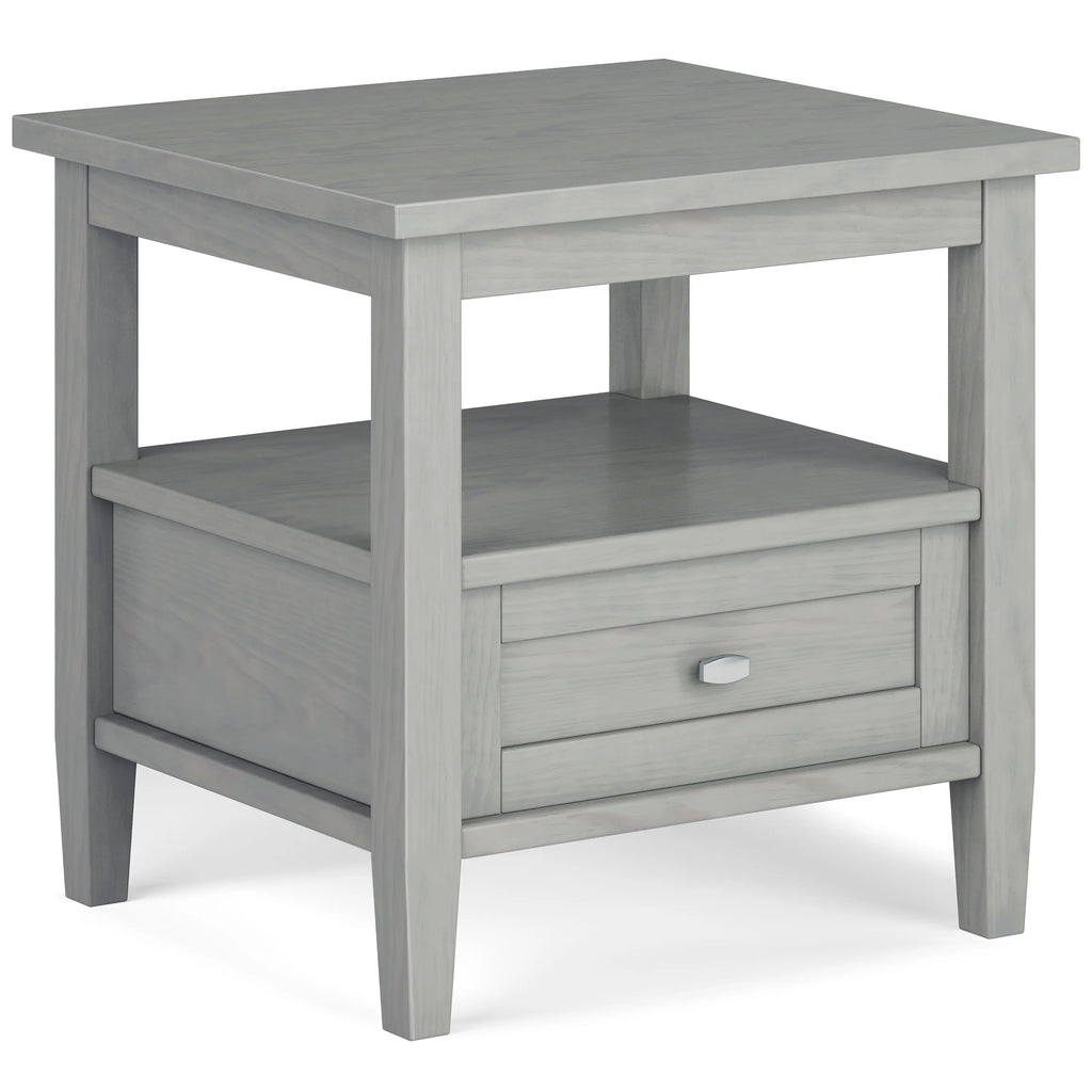 WYNDENHALL Norfolk SOLID WOOD 20 inch Wide Rectangle Transitional End Side Table - 20 inch Wide