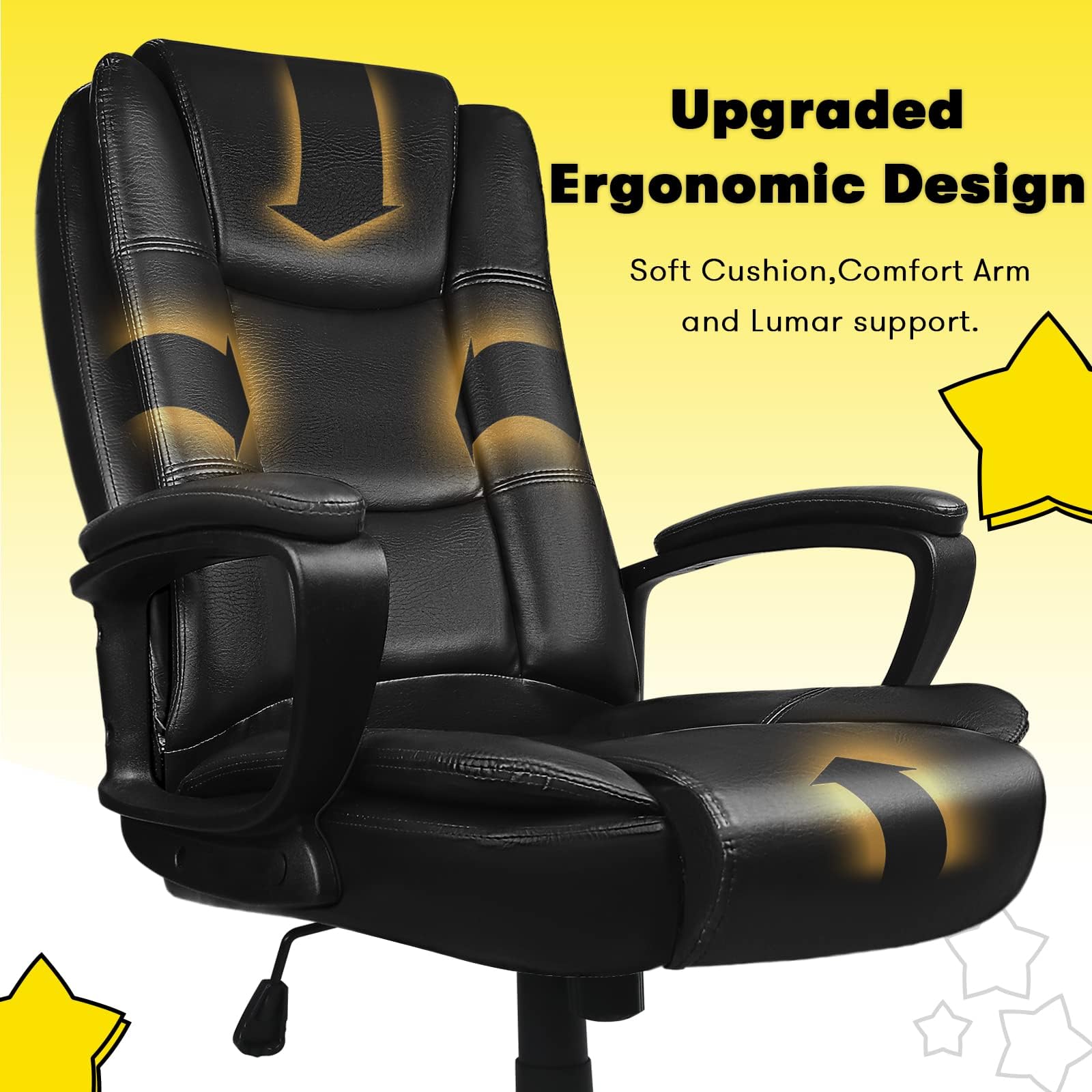OFIKA Home Office Chair, 400LBS Big and Tall Computer Chair