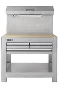 45-in W x 36-in H 3-Drawer Work Bench SS