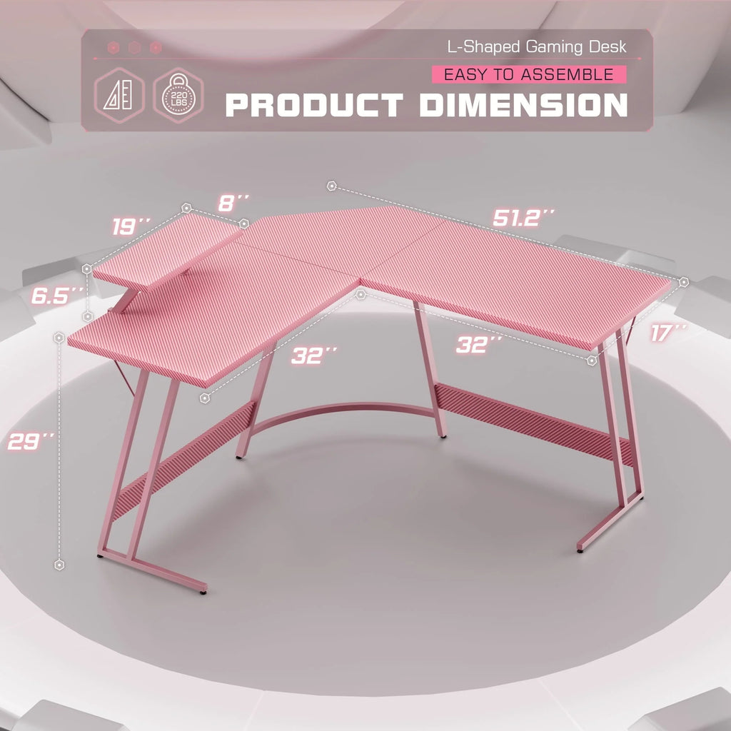 Homall L-Shaped Gaming Desk Computer Corner Desk Office Writing Desk