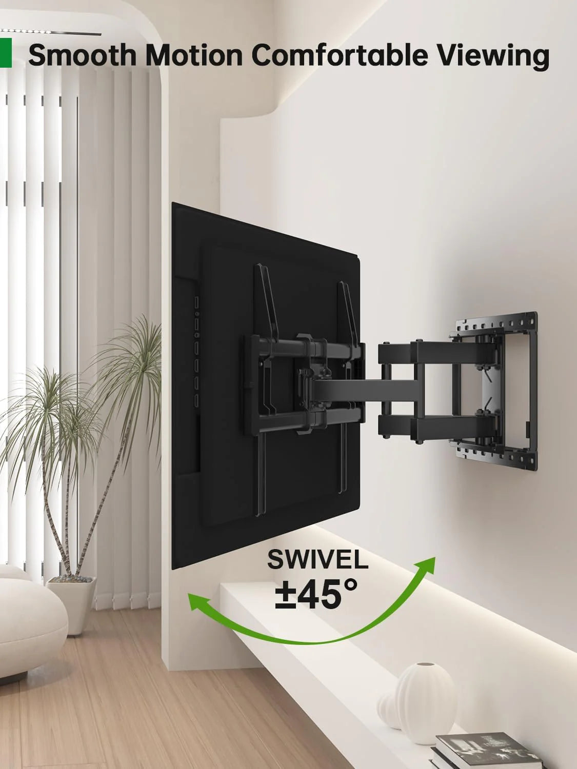 USX Mount Full Motion TV Wall Mount for Most 42-86 inch Flat Screen