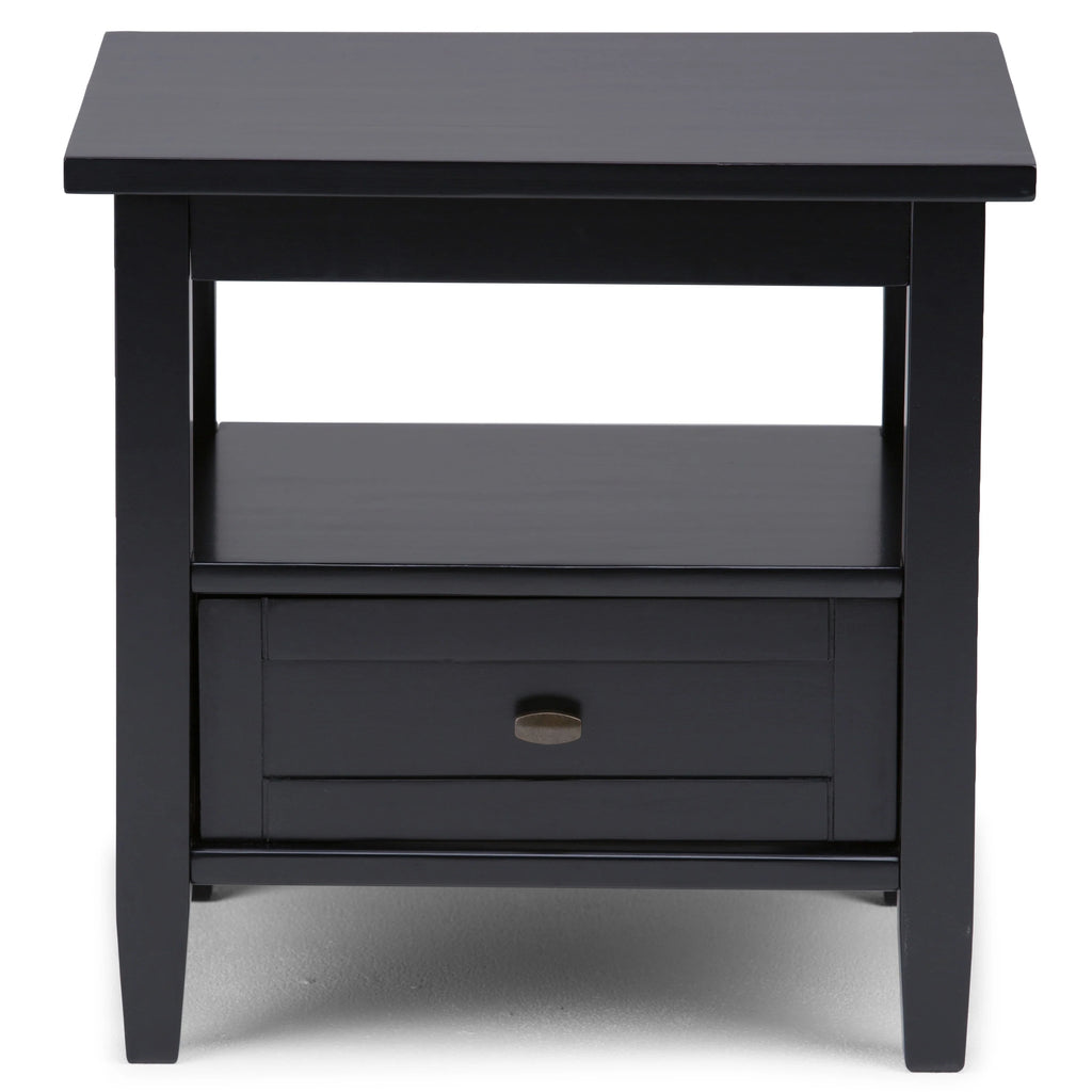 WYNDENHALL Norfolk SOLID WOOD 20 inch Wide Rectangle Transitional End Side Table - 20 inch Wide
