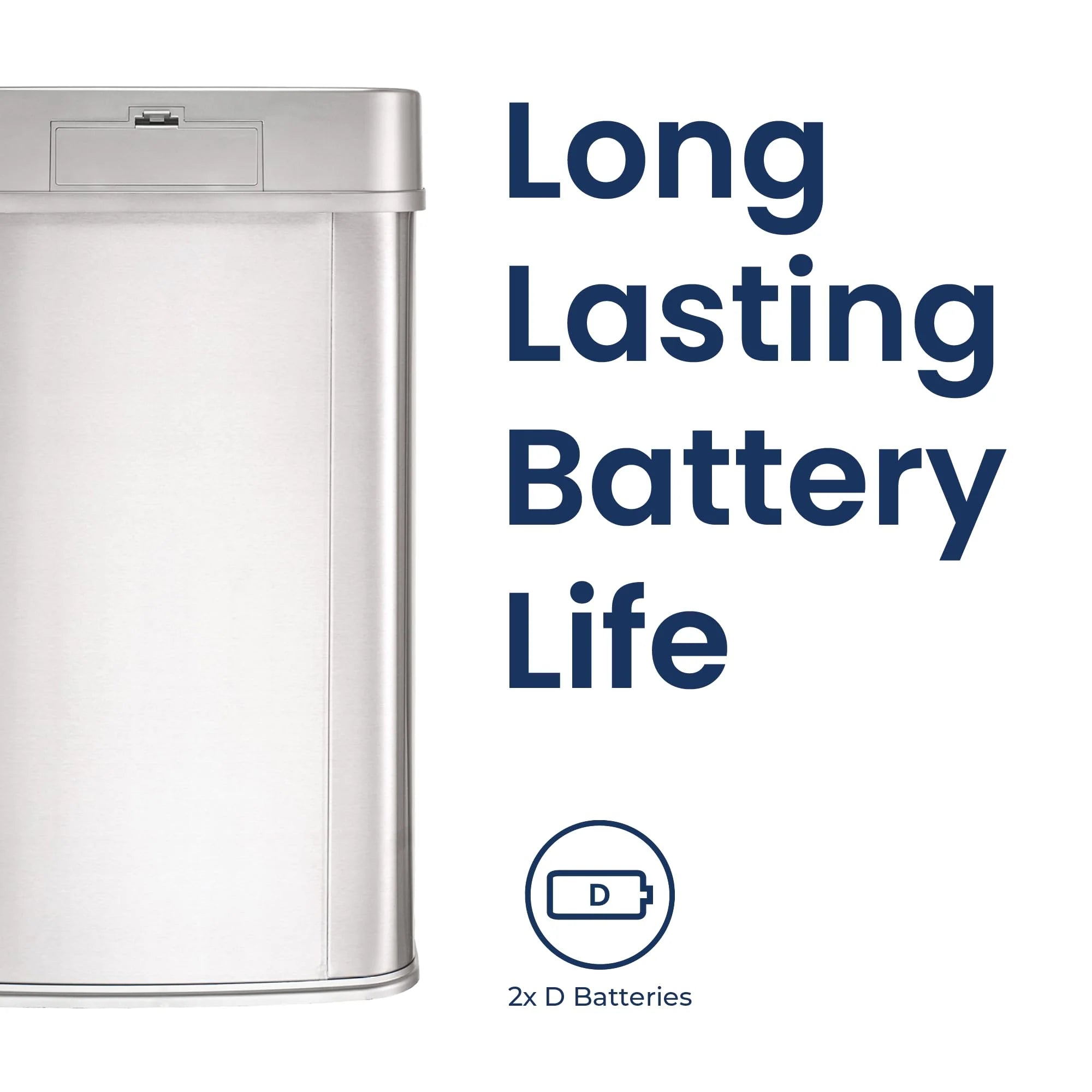 NINESTARS 13 Gallon Touchless Motion Sensor Trash Can