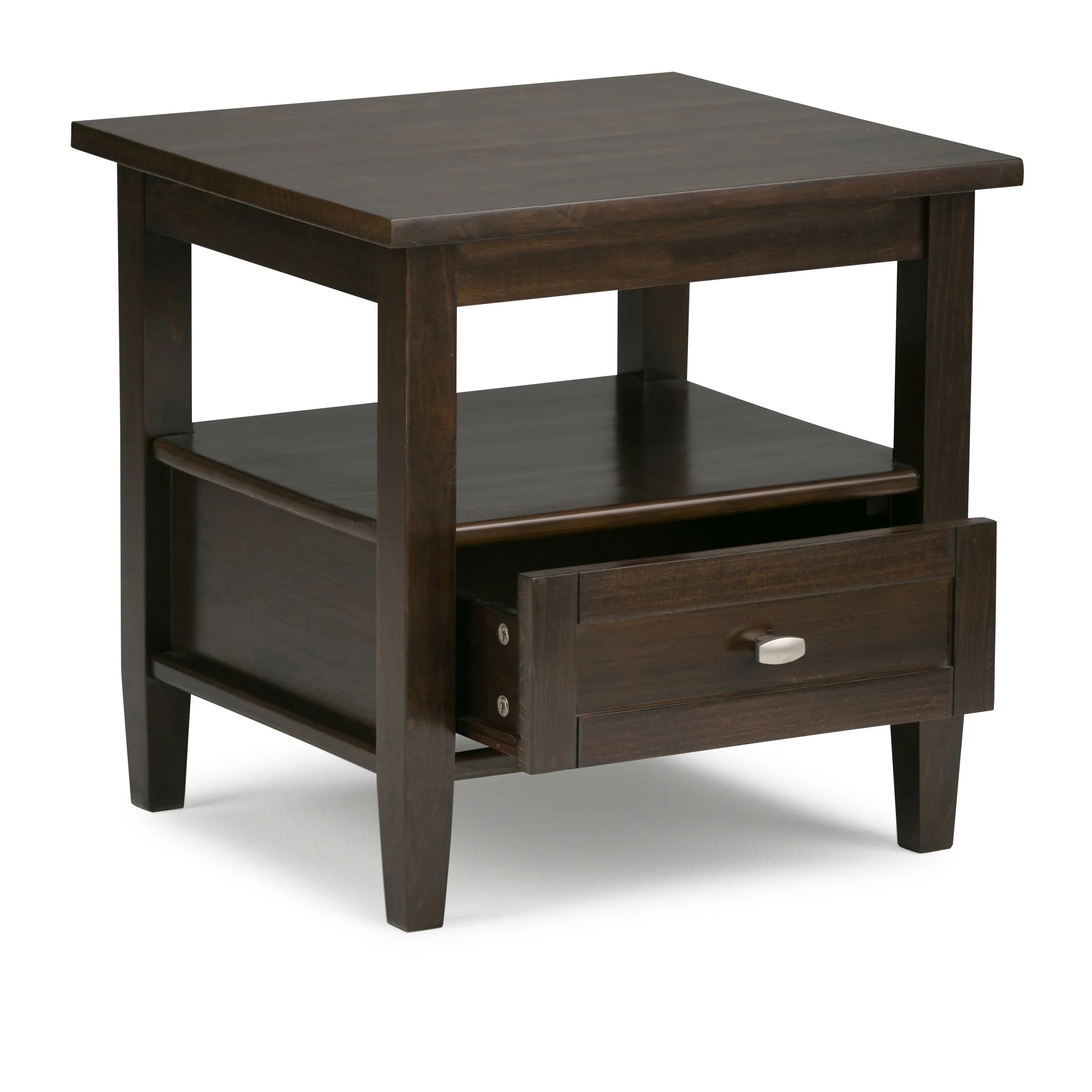 WYNDENHALL Norfolk SOLID WOOD 20 inch Wide Rectangle Transitional End Side Table - 20 inch Wide