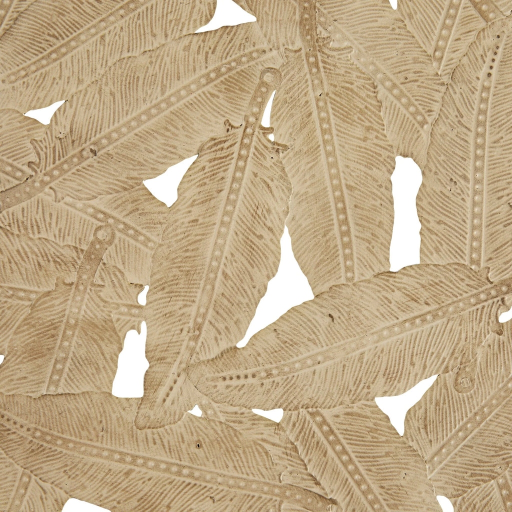 Madison Park Rosalie Textured Feather 3-piece Metal Disc Wall Decor Set