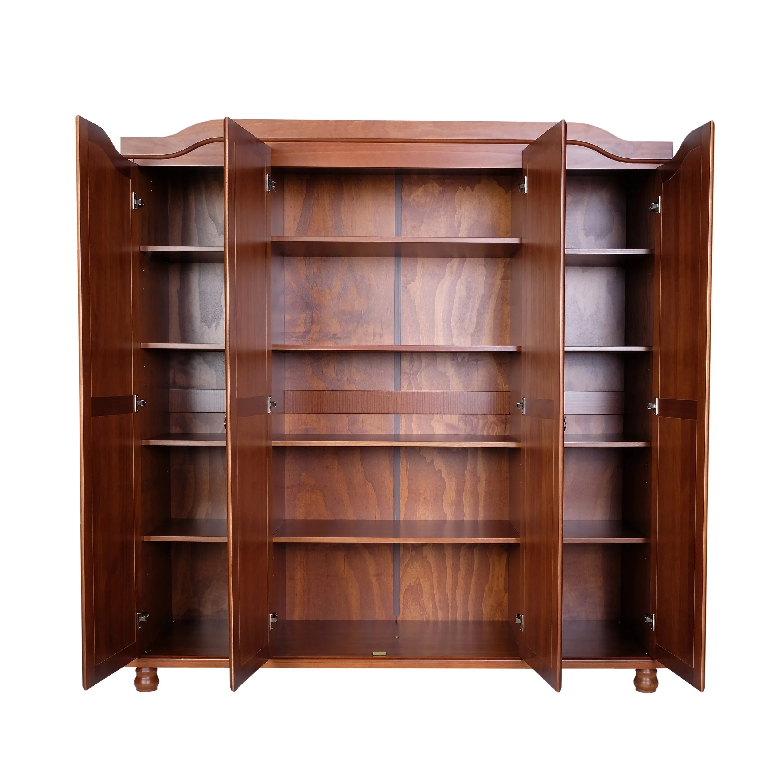 Palace Imports 100% Solid Wood Set of 4 Small Shelves for Kyle Wardrobe Armoires