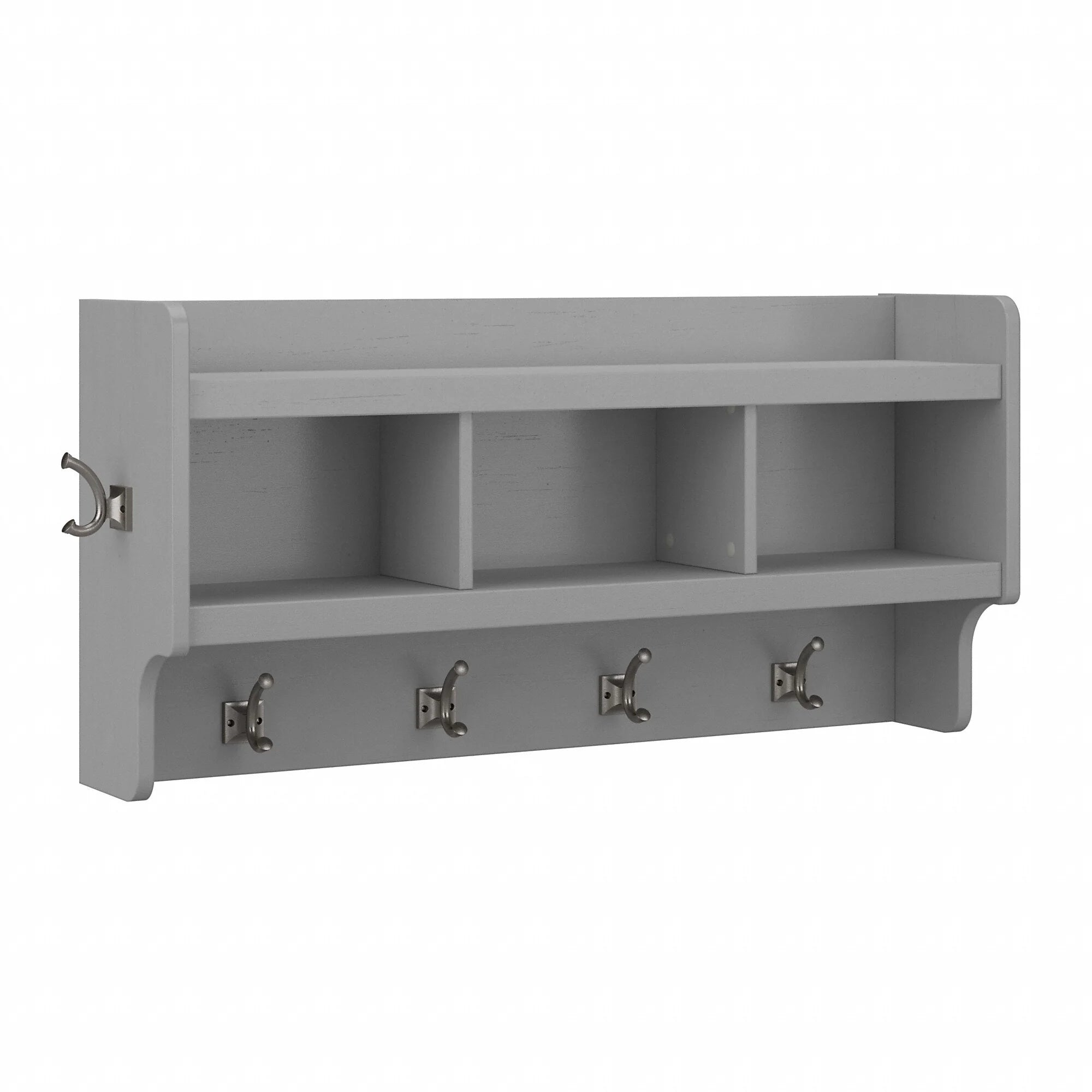 Woodland 40W Wall Mounted Coat Rack with Shelf by Bush Furniture
