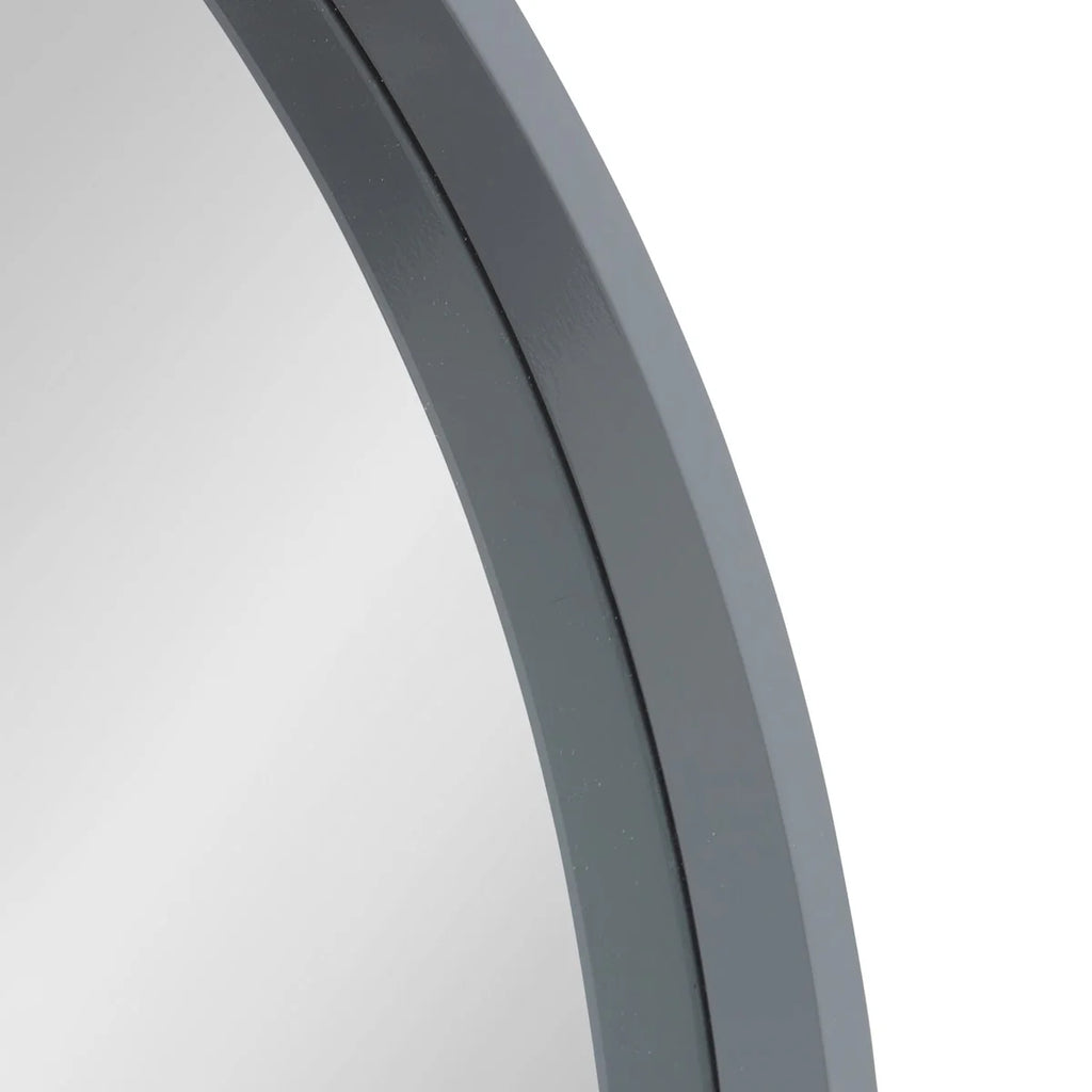 Kate and Laurel Travis Round Wood Accent Wall Mirror