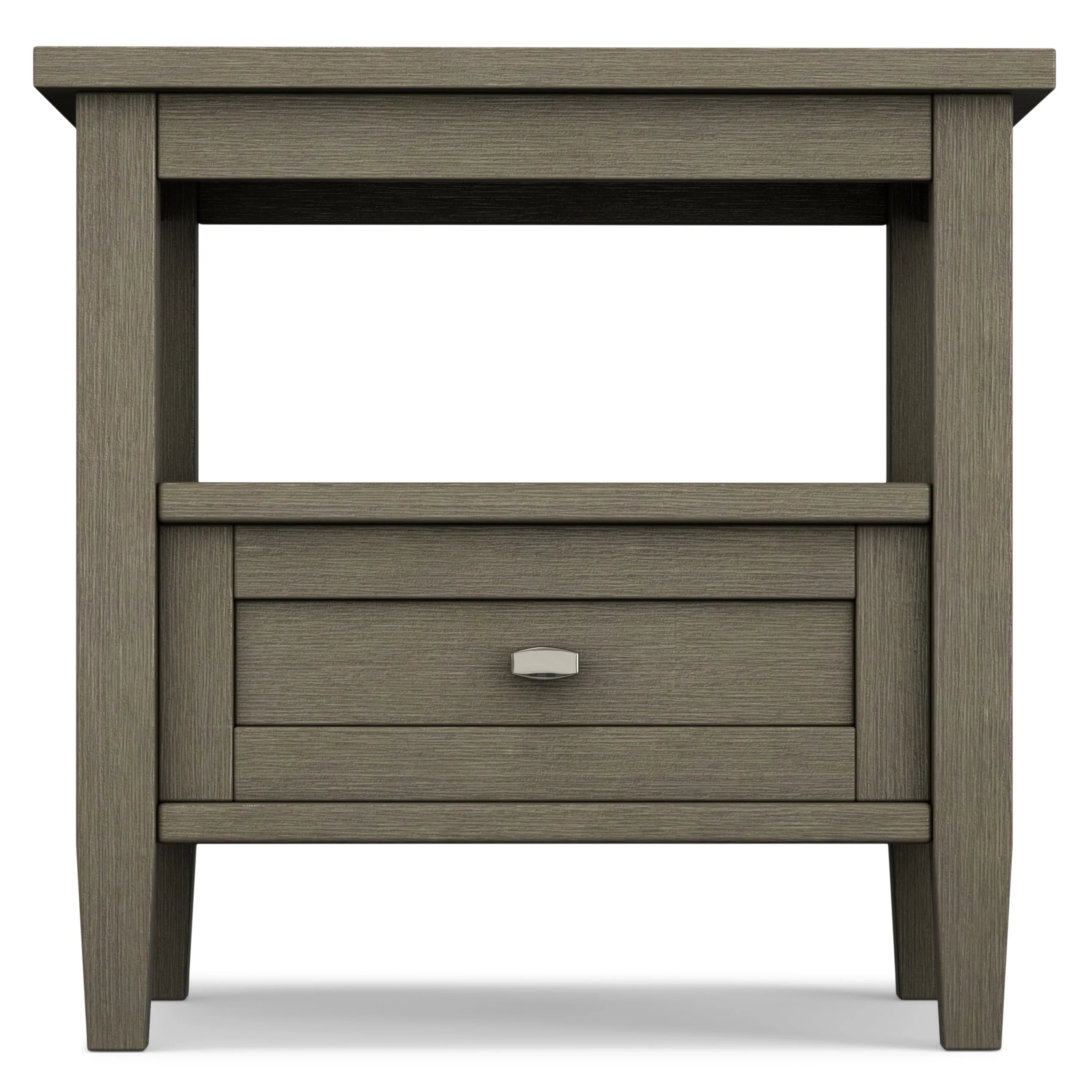 WYNDENHALL Norfolk SOLID WOOD 20 inch Wide Rectangle Transitional End Side Table - 20 inch Wide