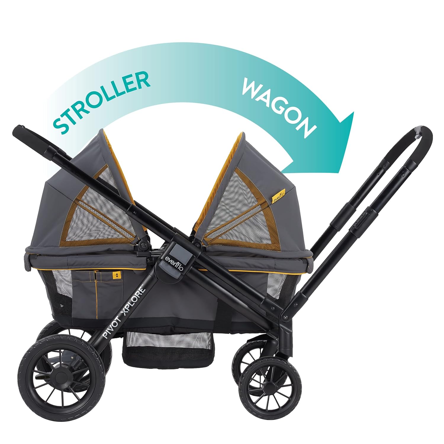 EVENFLO Pivot Xplore All-Terrain Stroller Wagon - Gray