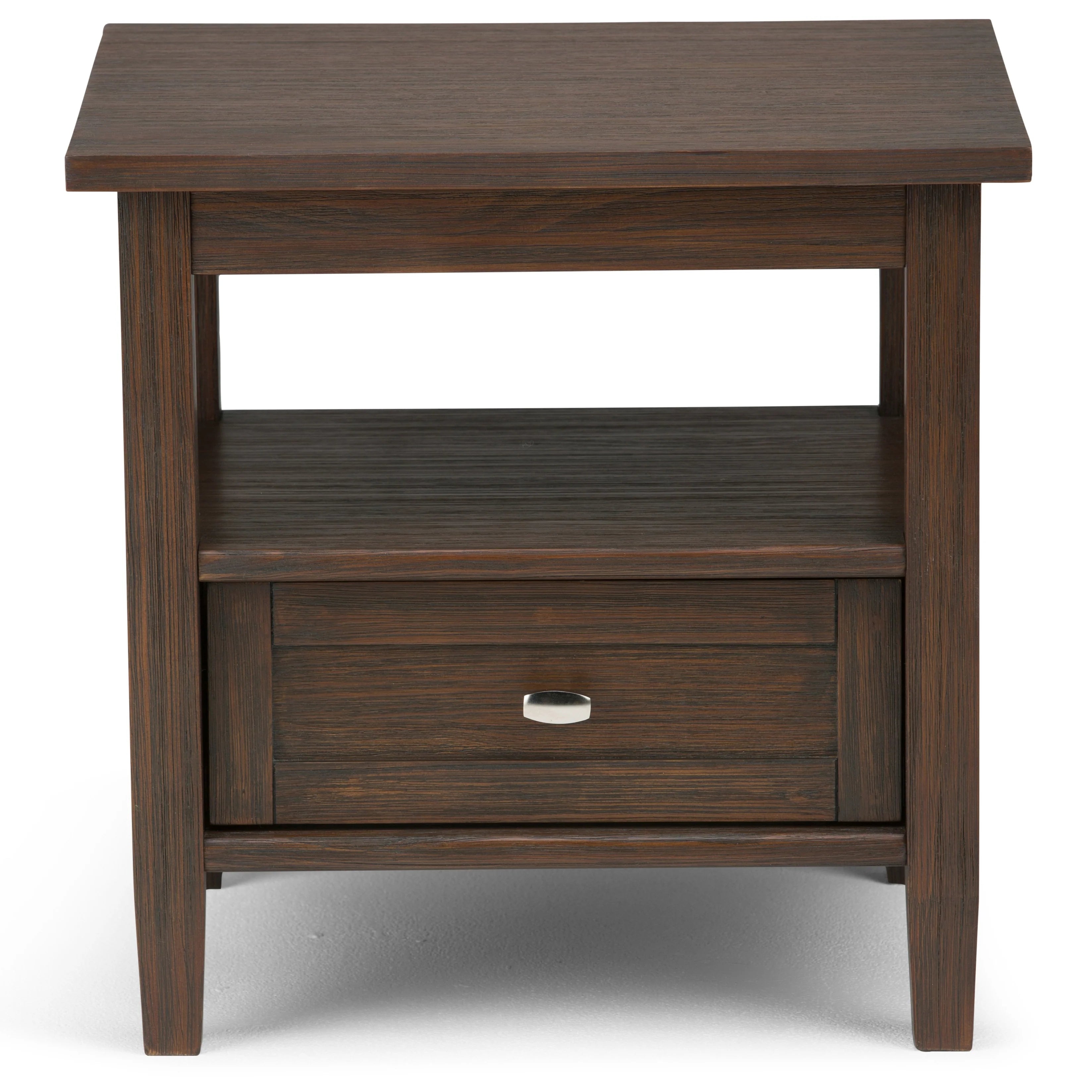WYNDENHALL Norfolk SOLID WOOD 20 inch Wide Rectangle Transitional End Side Table - 20 inch Wide