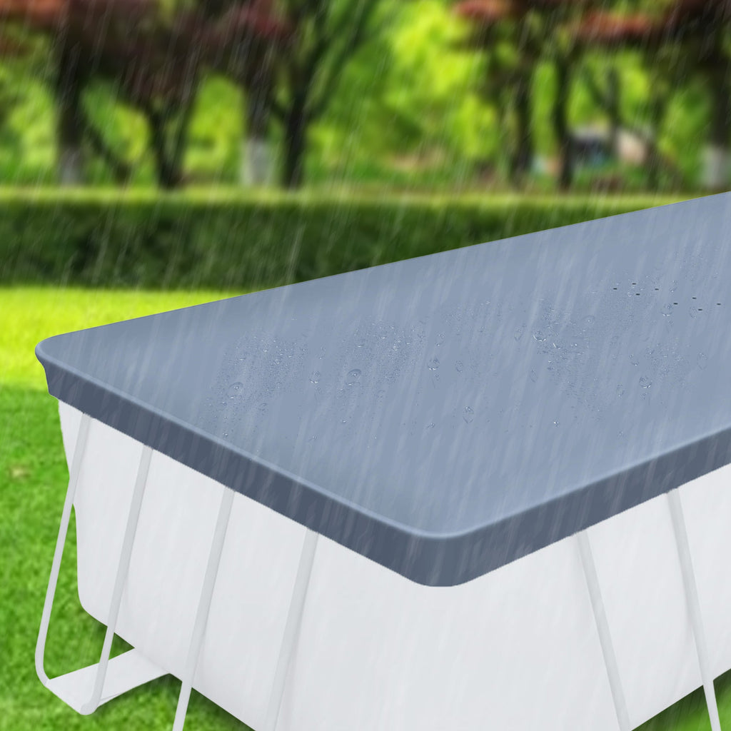 18’ Durable Rectangular Pool Cover for Oasis and Activity Pools, Gray