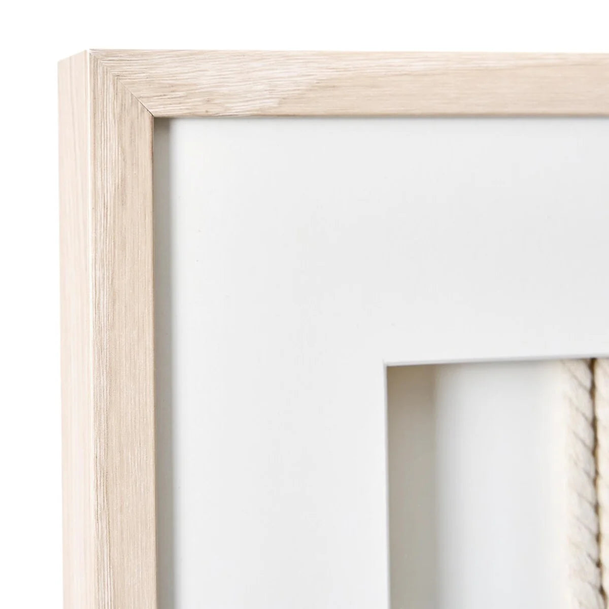 American Art Decor Naut Shore Framed Nautical Knots Wall Decor in Natural 3-piece set