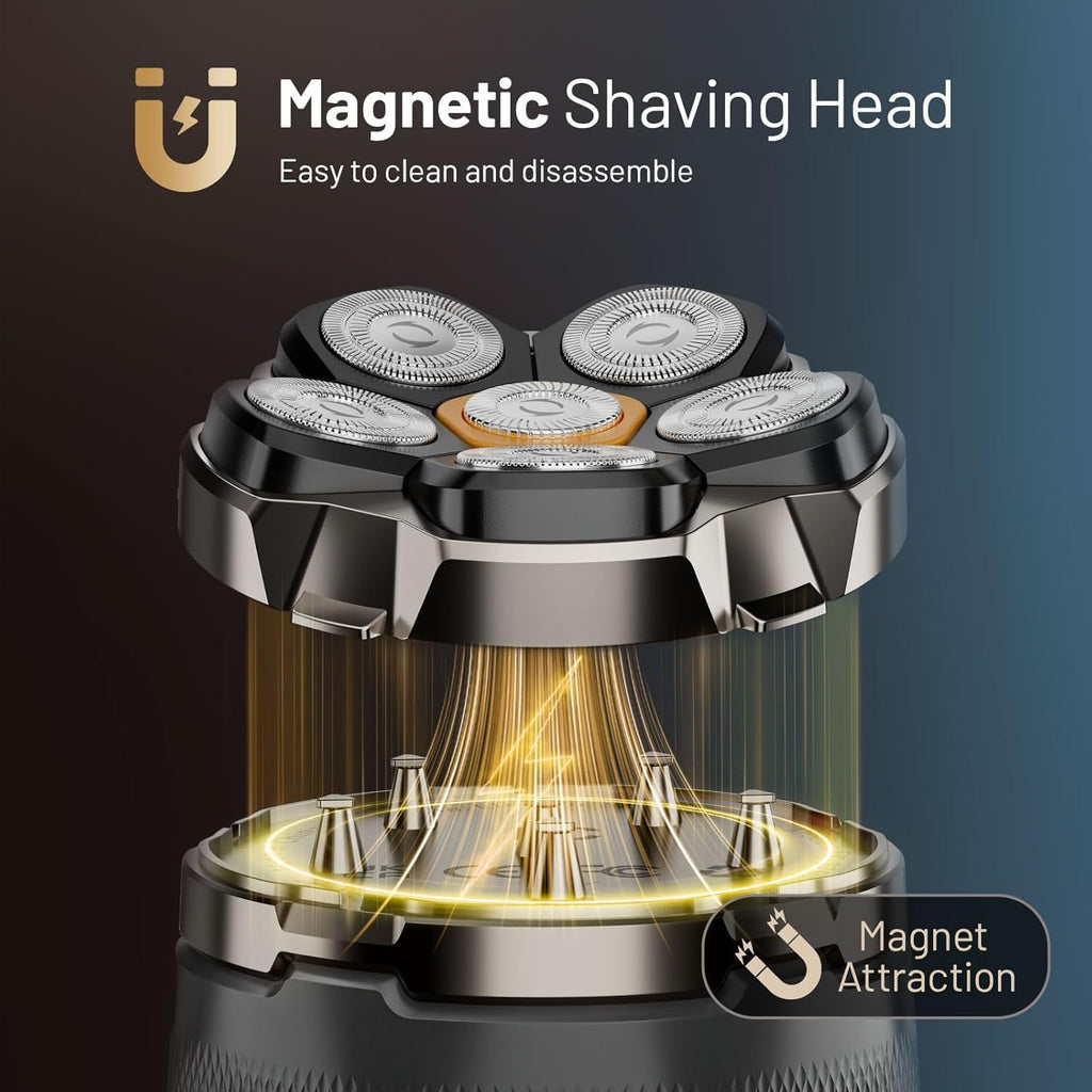 Wyklaus Waterproof Hypoallergenic Head & Face Shaver
