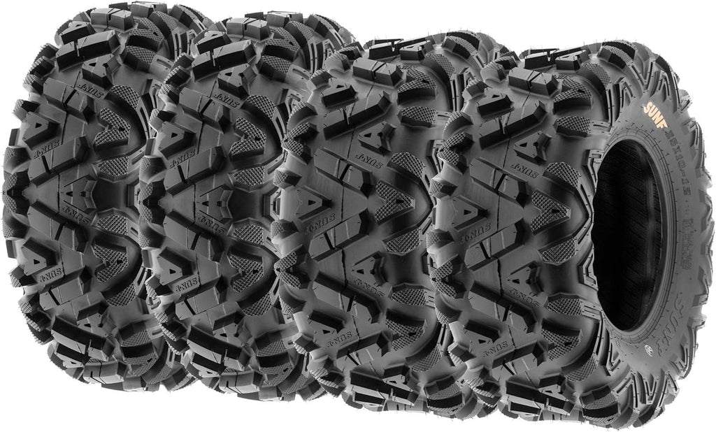 SUNF Power.I ATV UTV All-Terrain Tires Set of 4 25X8-12 25X10-12