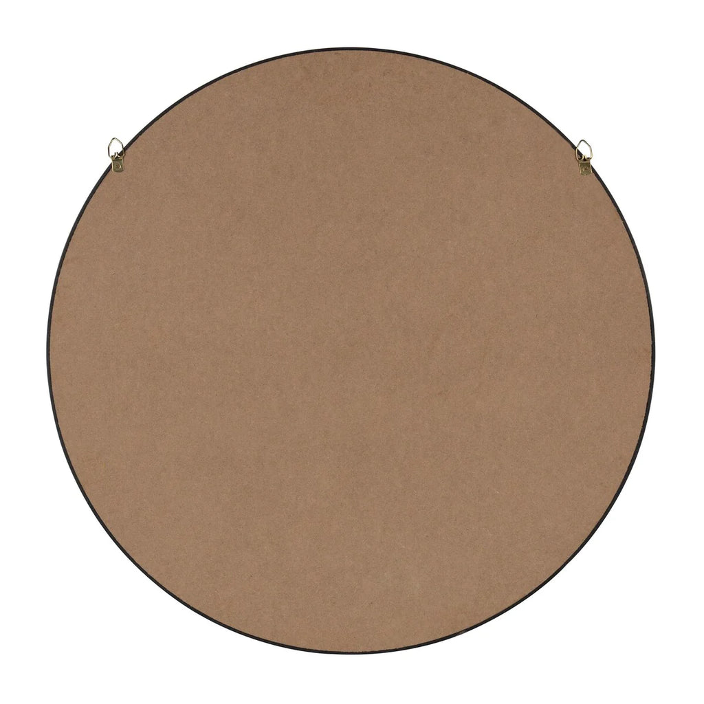 Kate and Laurel Travis Round Wood Accent Wall Mirror